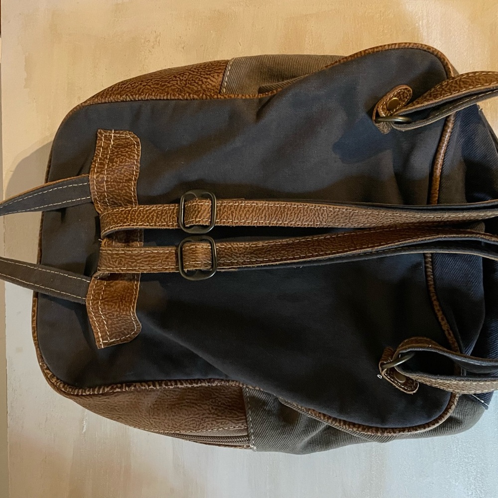 Myra Bag, Cowprint Patterned Canvas Backpack, NWOT - Picture 6 of 10